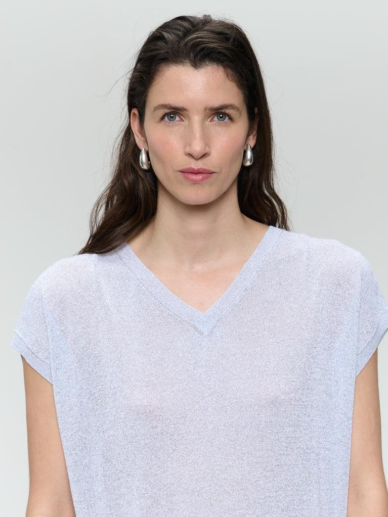 Jane Lushka Glossy Loose Top 25047 Silver