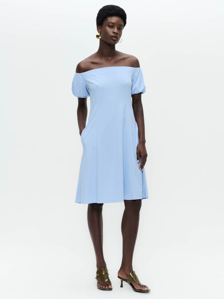 jane lushka Goldie dress technical jersey Mid Blue