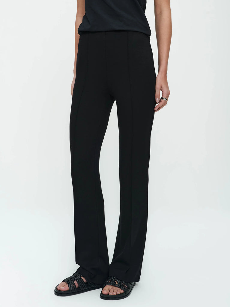 Jane Lushka Greta Terry Jersey Pants Old Black