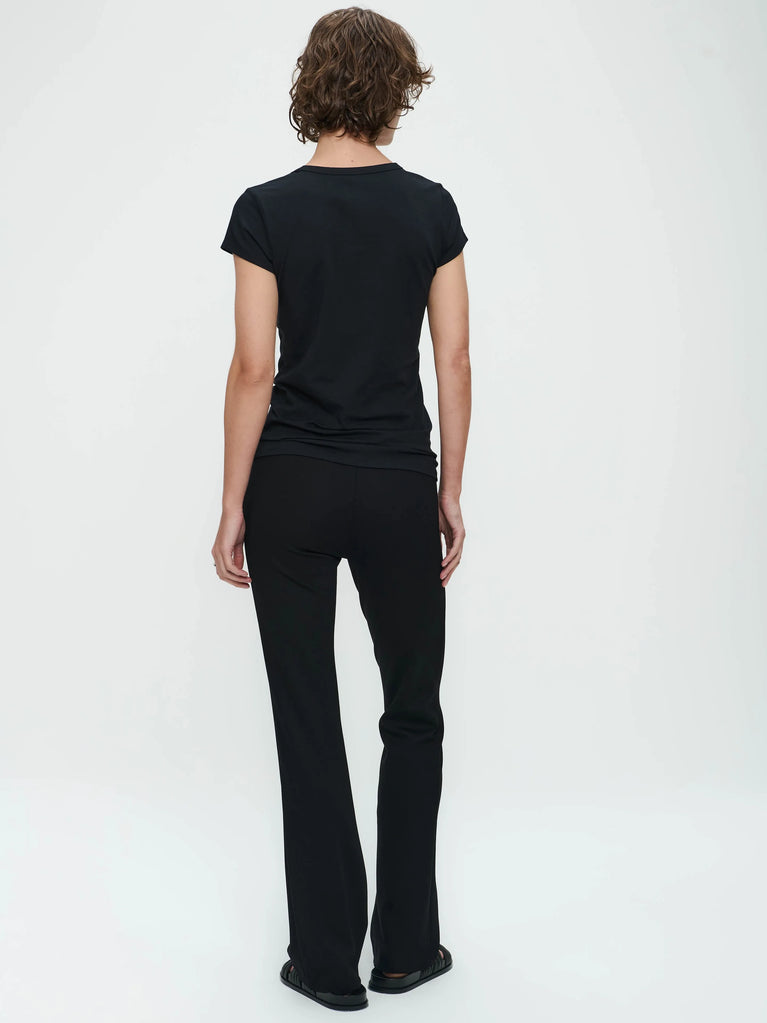 Jane Lushka Greta Terry Jersey Pants Old Black
