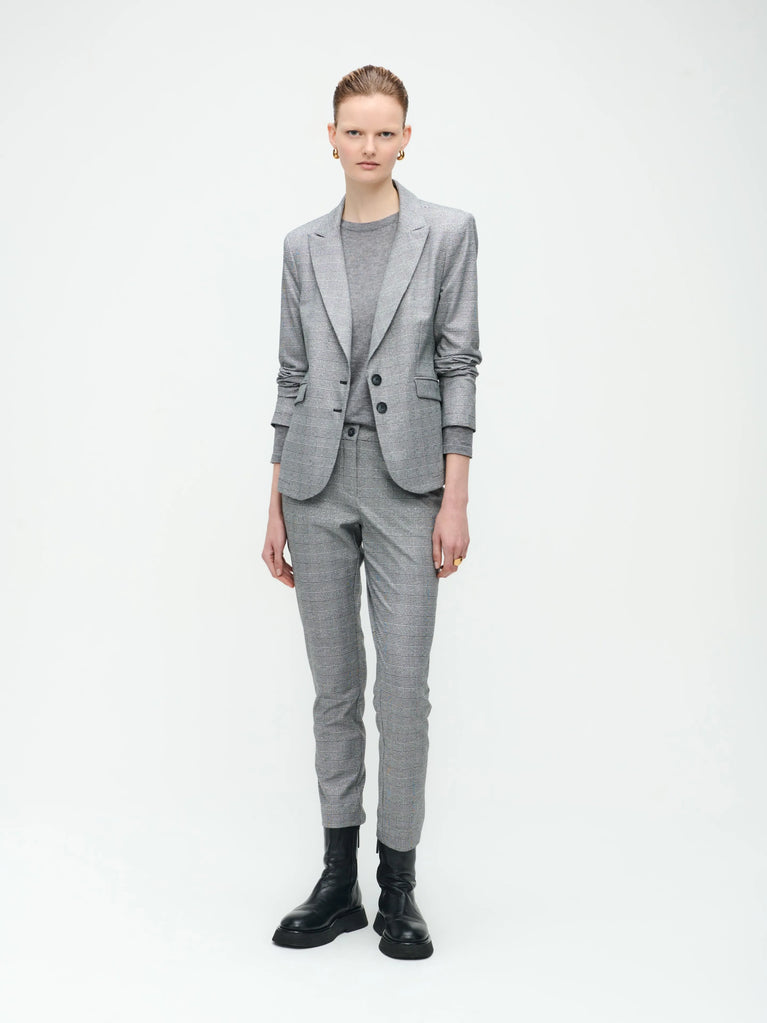jane lushka Hetty Blazer Silver Shiny