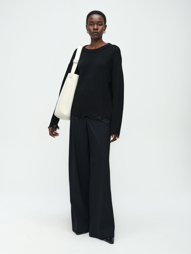 jane lushka Holes Pullover Black