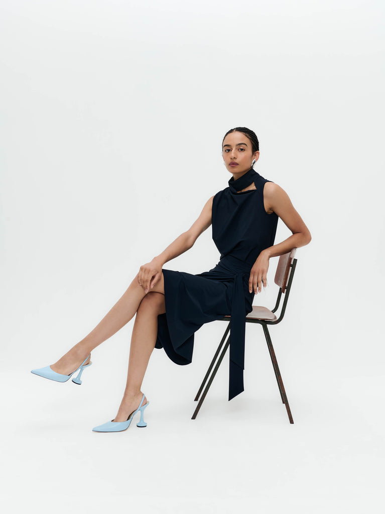 Jane Lushka Ilona Skirt Technical Jersey Blue