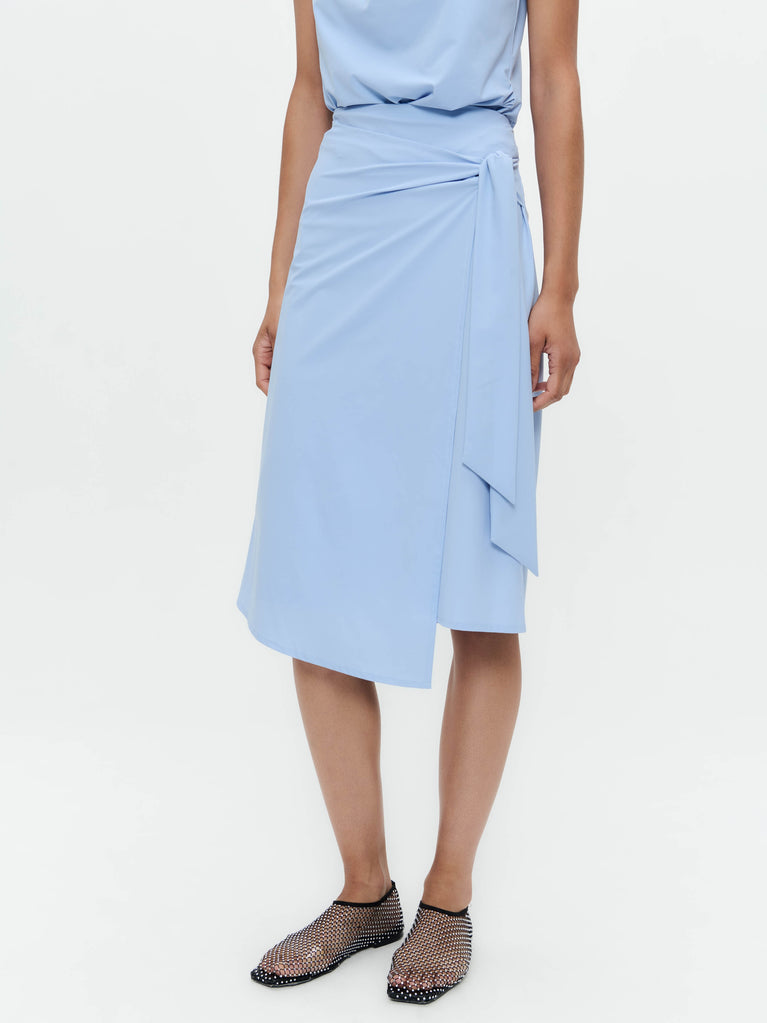 Jane Lushka Ilona Skirt Technical Jersey Mid Blue