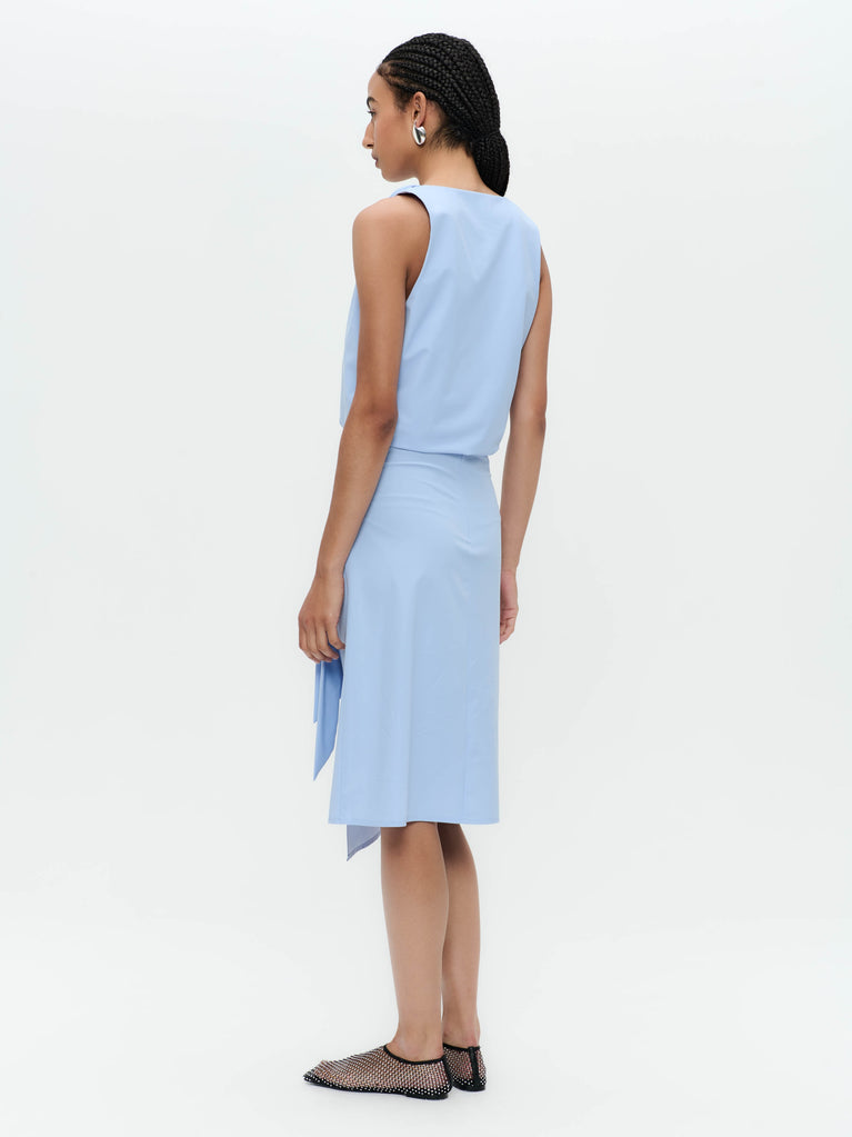 Jane Lushka Ilona Skirt Technical Jersey Mid Blue