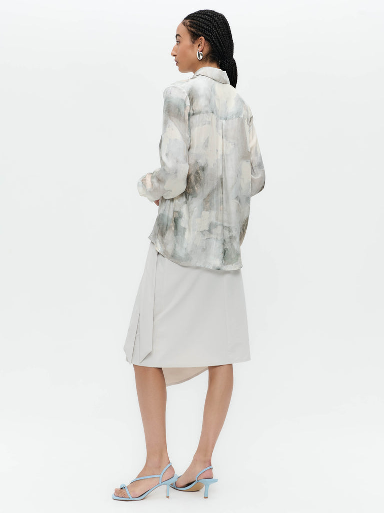 jane lushka Ilona skirt technical jersey Sand