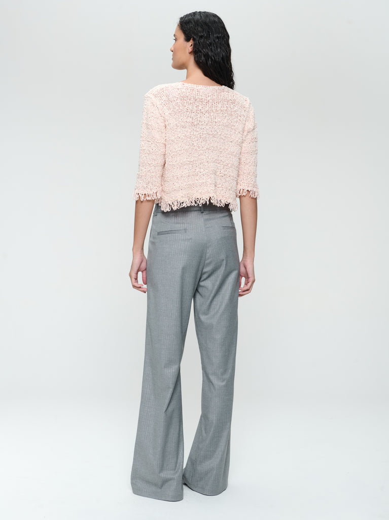 Jane Lushka Jacard Cotton Knited Blazer 9025S Rose