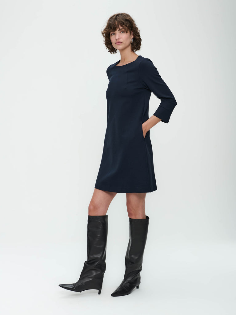 jane lushka Joan Terry jersey Dress Blue