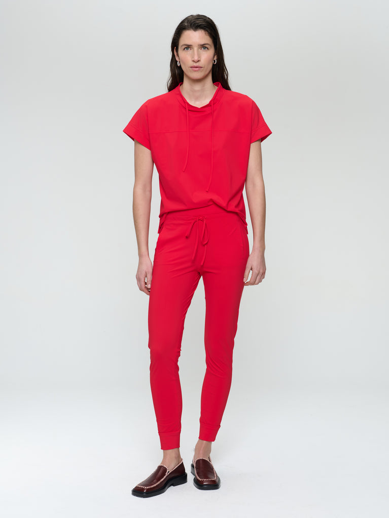 jane lushka John strech technical jersey pants Red