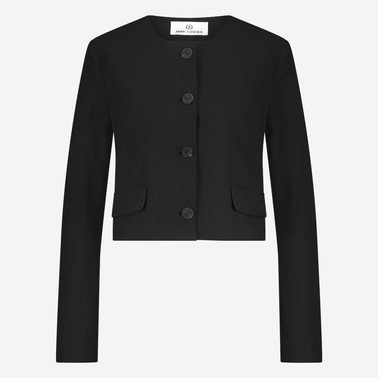 Jane Lushka Joke Blazer Technical Jersey Black
