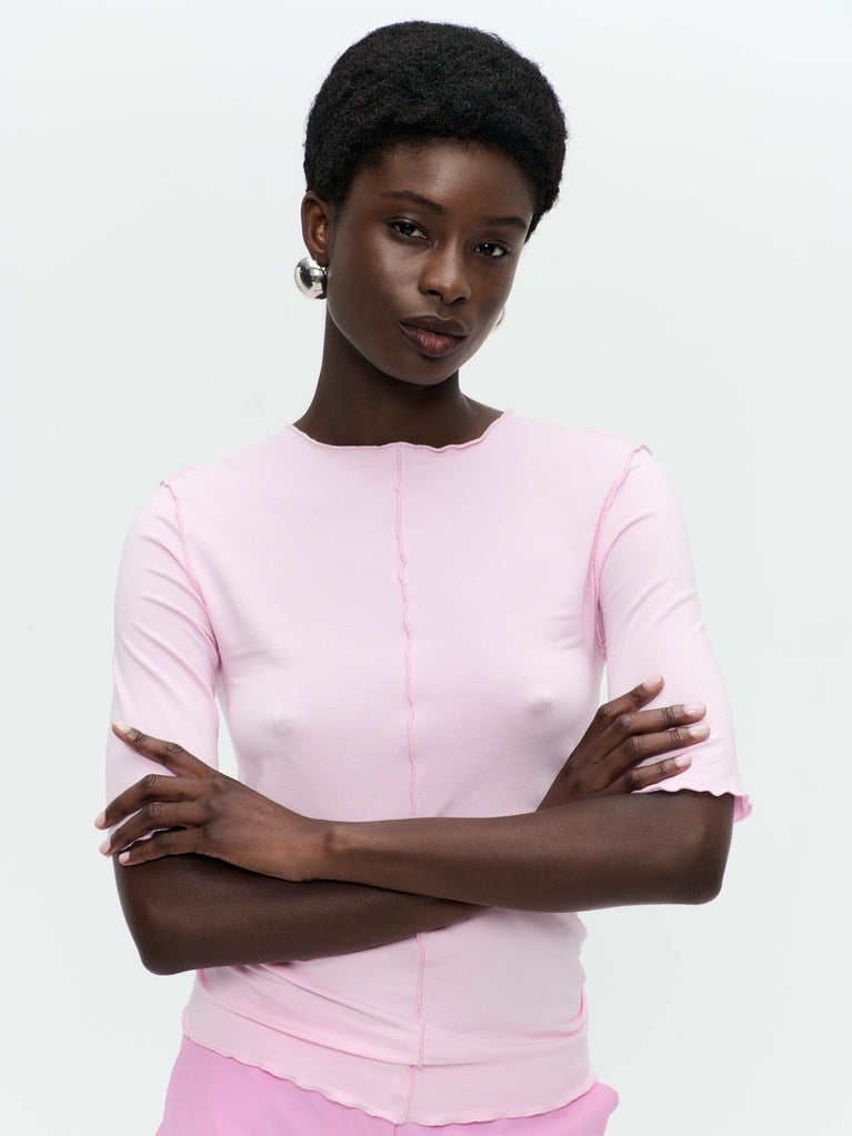 Jane Lushka Jordan Strech Viscose Top Flamingo