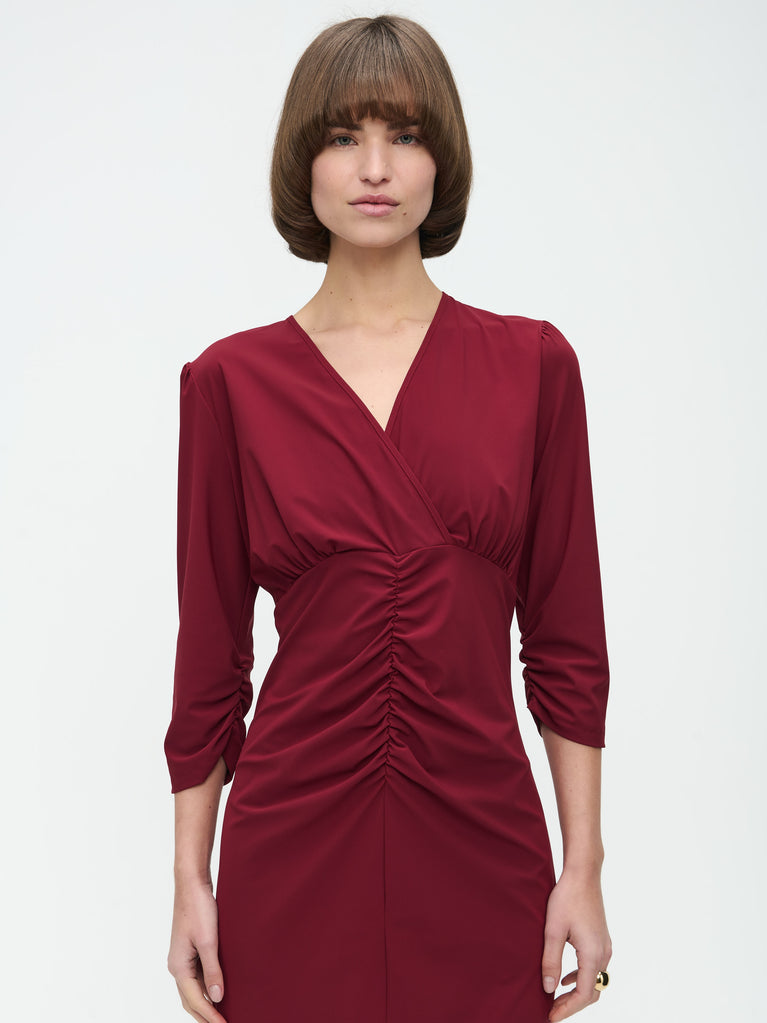 Jane Lushka Katja Dress Technical Jersey Amaranto