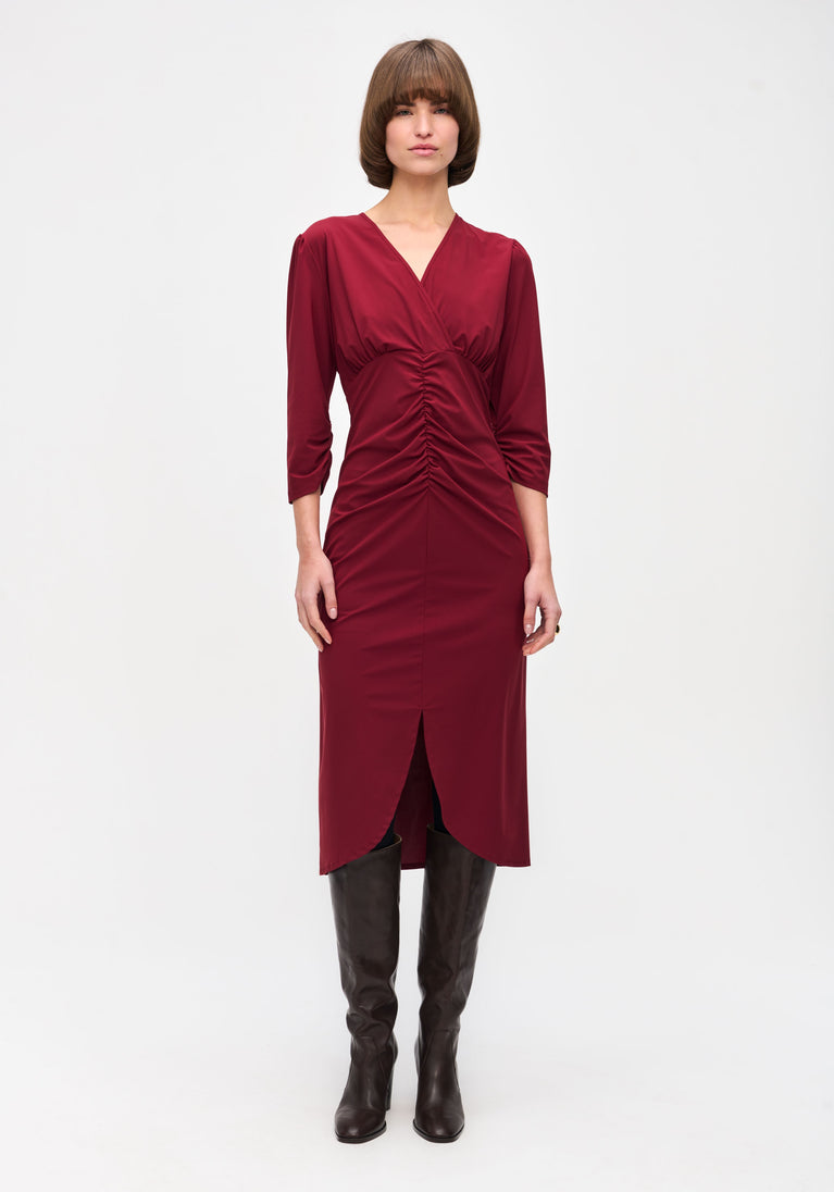 jane lushka Katja Dress Technical Jersey Amaranto