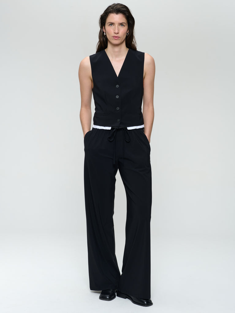 jane lushka Kay strech technical jersey vest Black