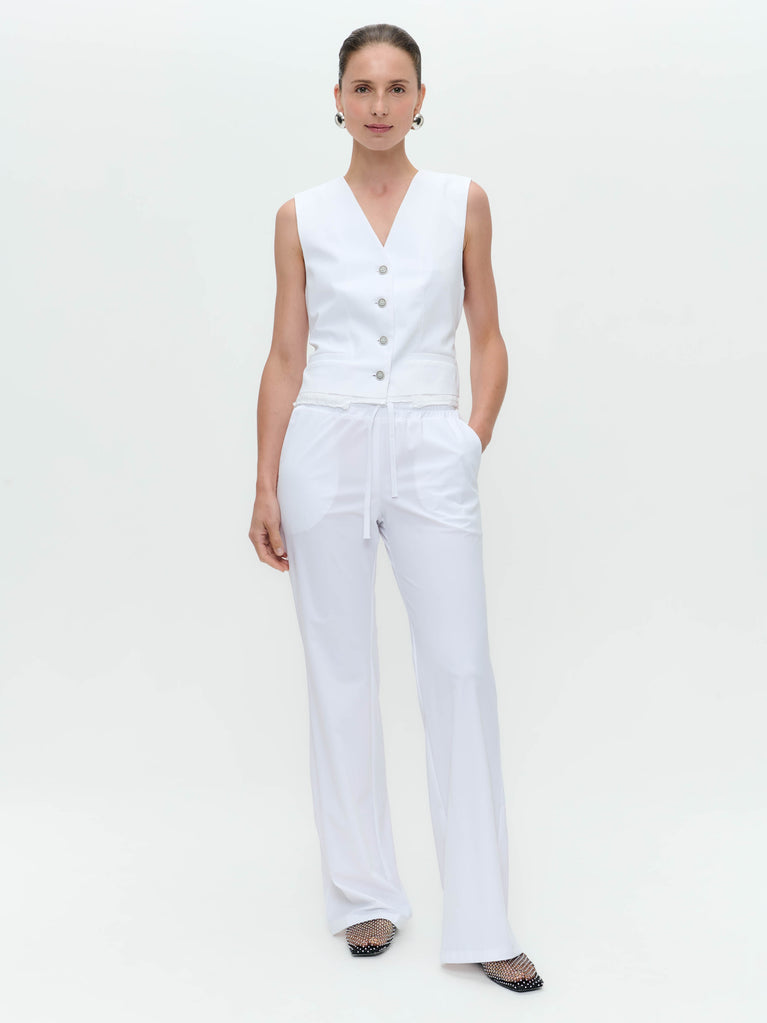 jane lushka Kay vest technical jersey White