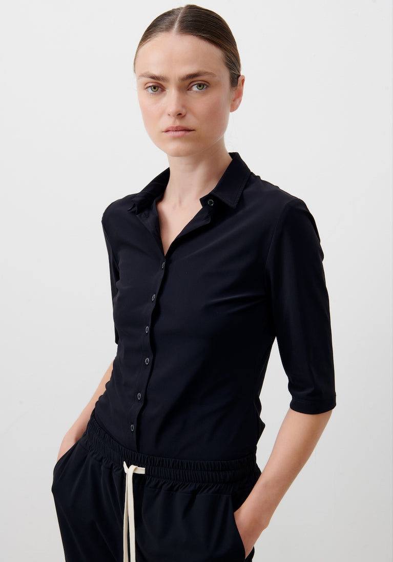 Jane Lushka Kikkie Blouse Technical Jersey Black