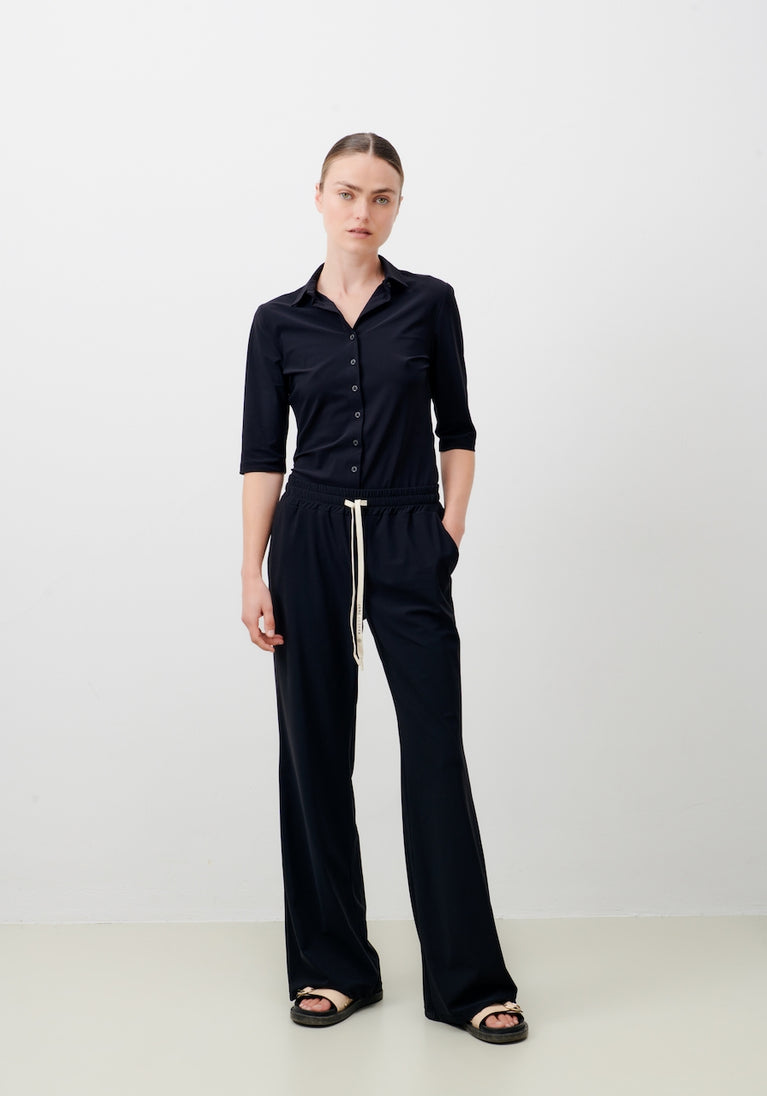 jane lushka Kikkie Blouse Technical Jersey Black