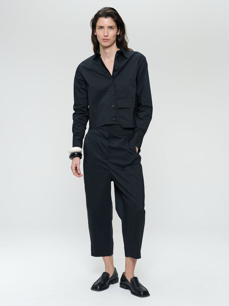 jane lushka Kober cotton poplin pants Black