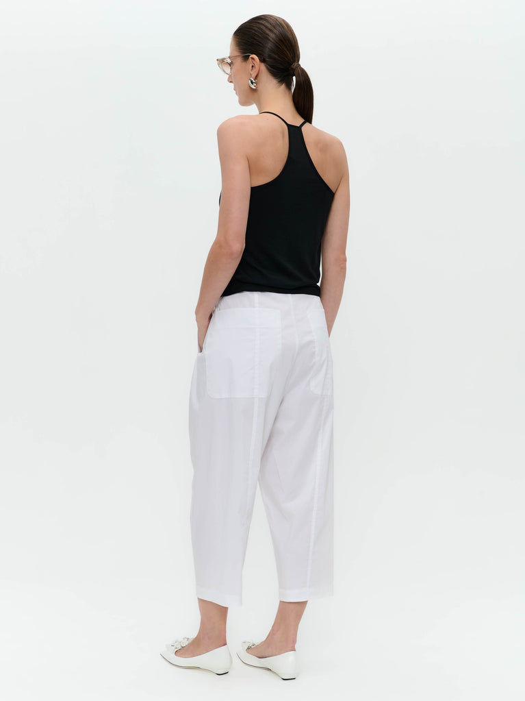 Jane Lushka Kober Cotton Poplin Pants White
