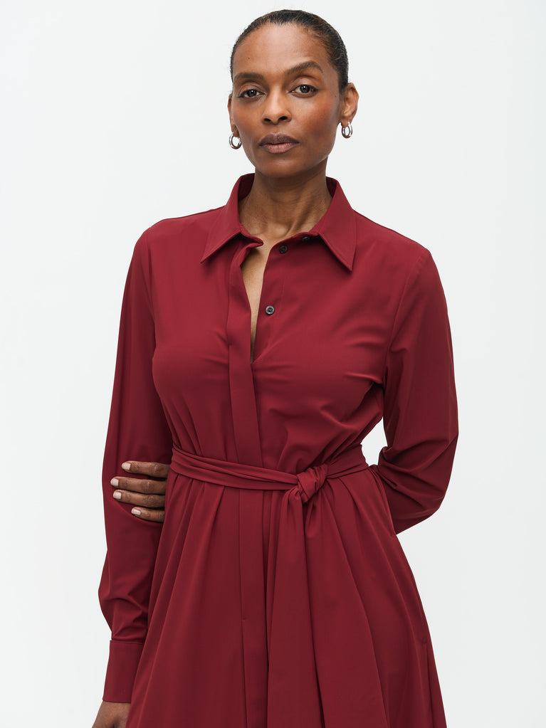 Jane Lushka Layla Dress Technical Jersey Amaranto