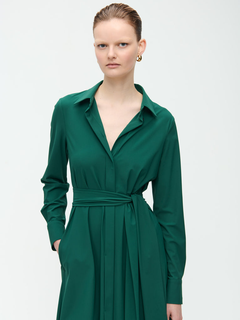 Jane Lushka Layla Dress Technical Jersey Green