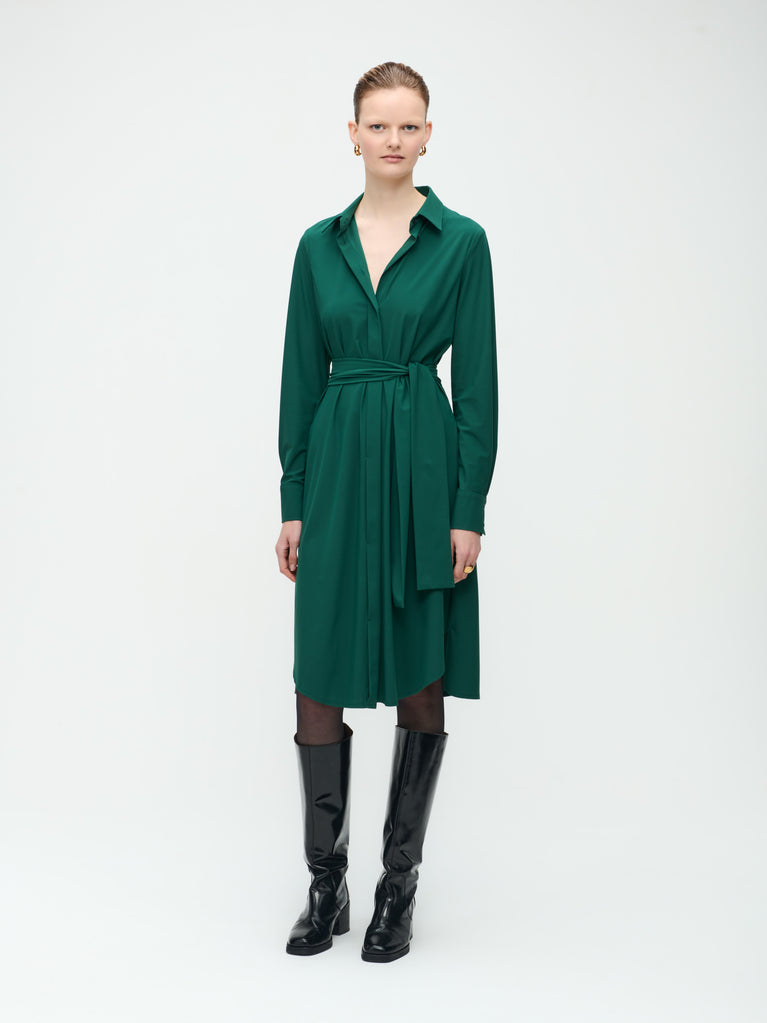 jane lushka Layla Dress Technical Jersey Green