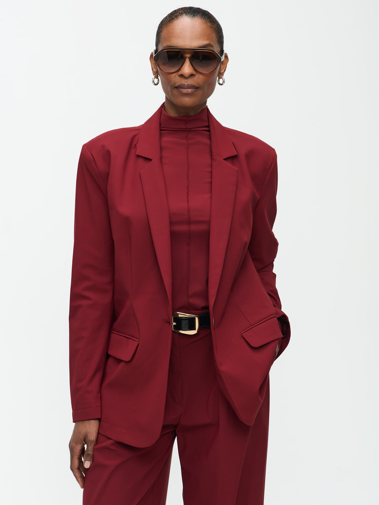 Jane Lushka Lima Blazer Technical Jersey Amaranto