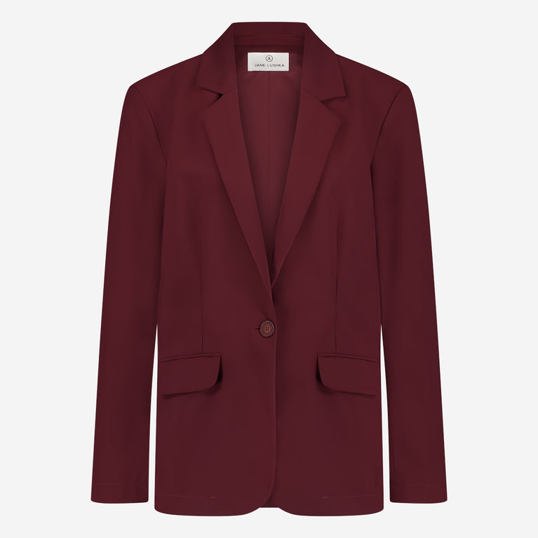 Jane Lushka Lima Blazer Technical Jersey Amaranto