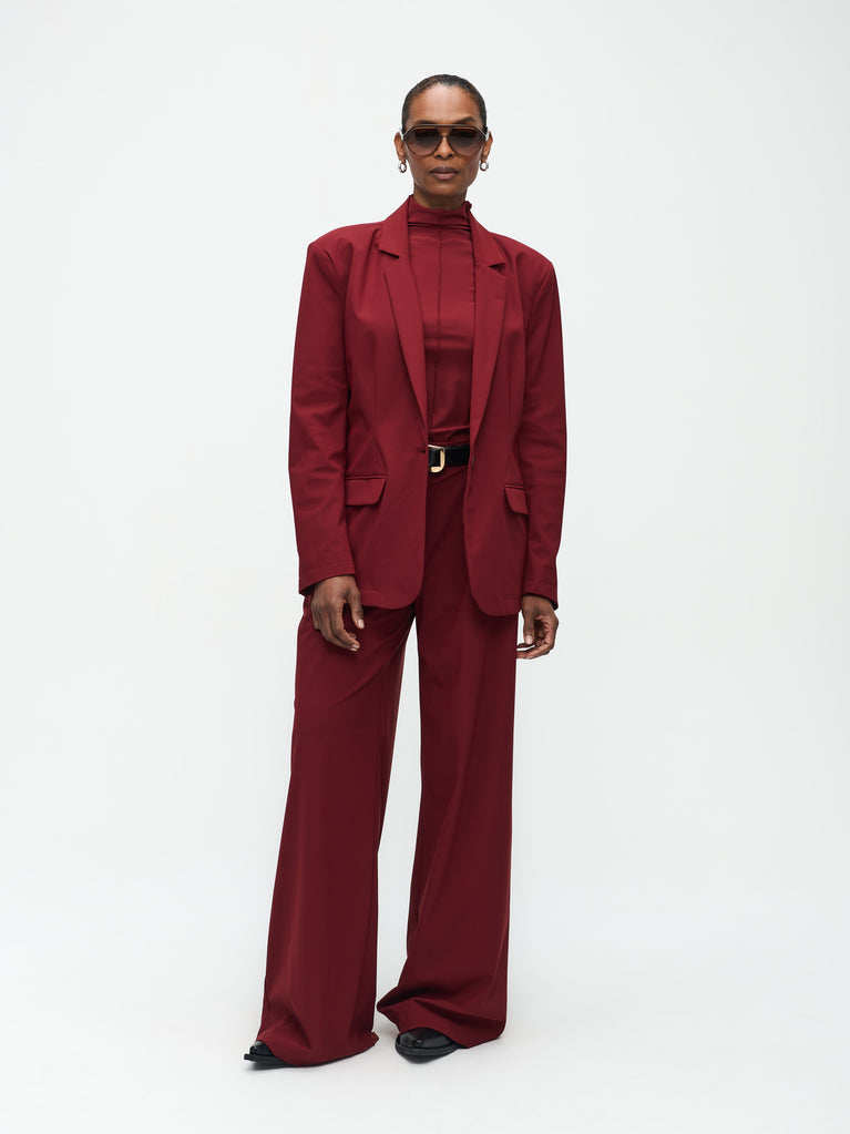 jane lushka Lima Blazer Technical Jersey Amaranto