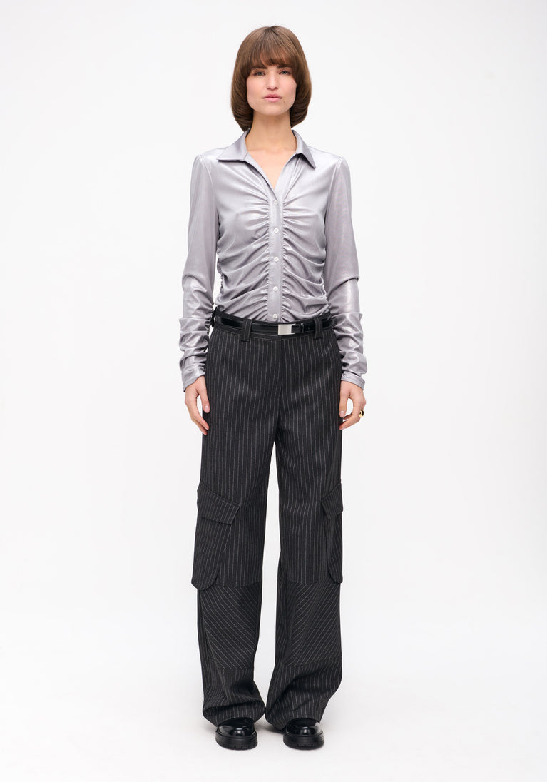 jane lushka Luisa Blouse Silver