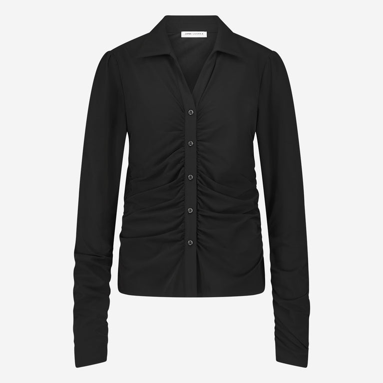 Jane Lushka Luisa Blouse Technical Jersey Black