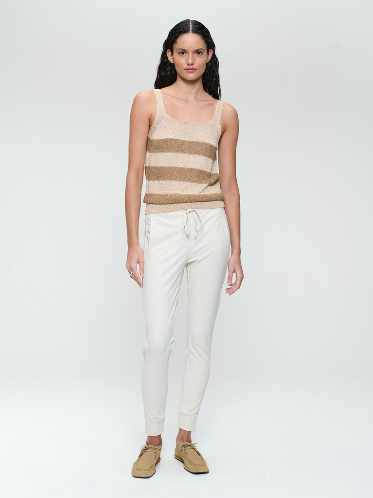 jane lushka Lurex shiny line top 25053 Beige Gold