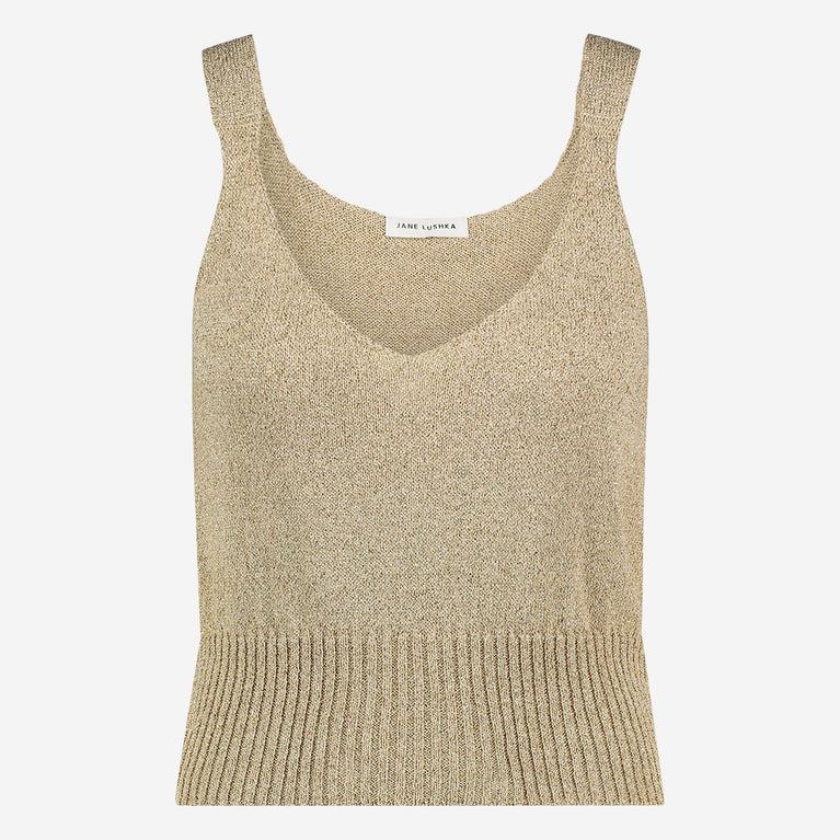 Jane Lushka Lurex Shiny Top 25012 Gold