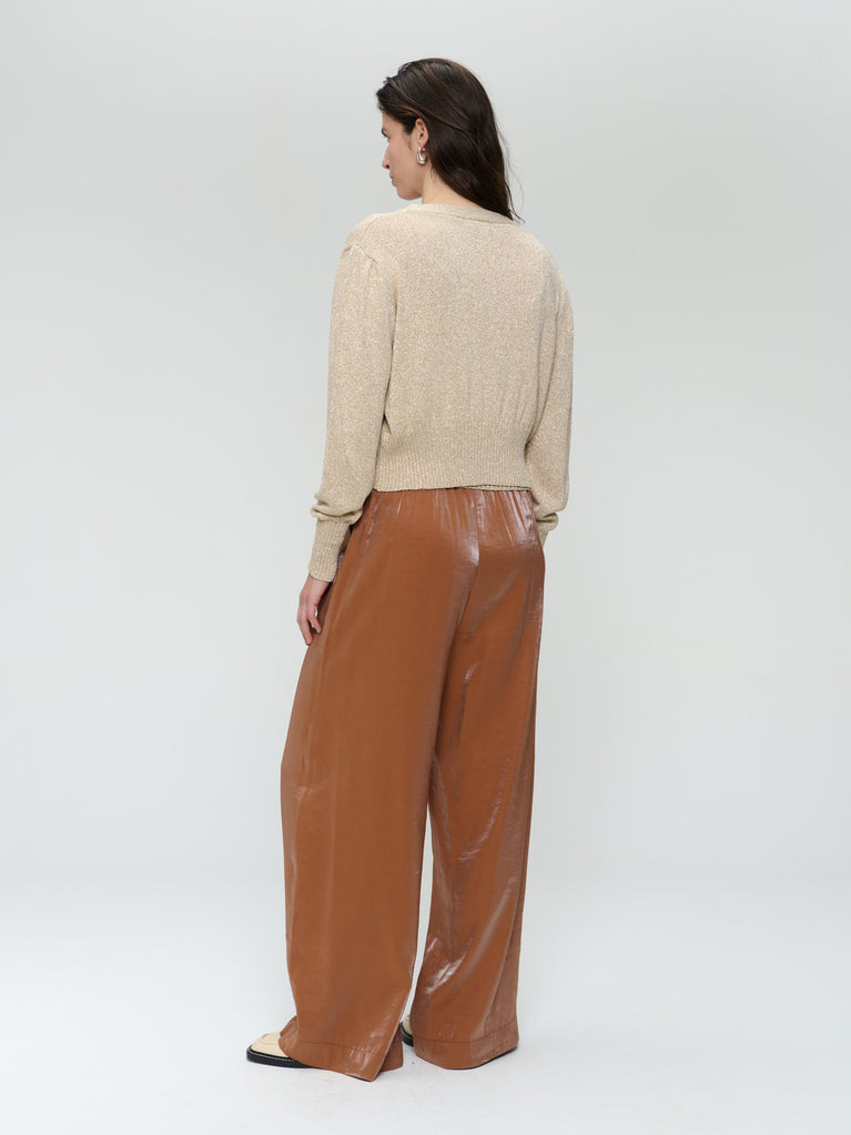 Jane Lushka Lurex Shiny Vest 25011 Gold