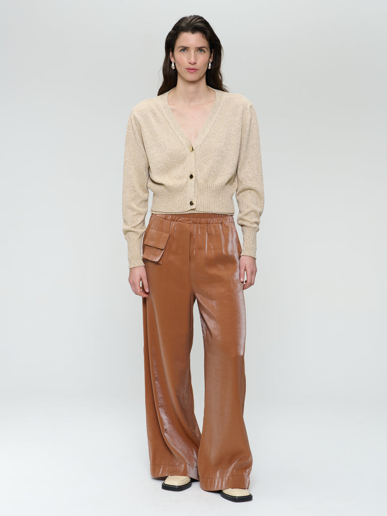 jane lushka Lurex shiny vest 25011 Gold