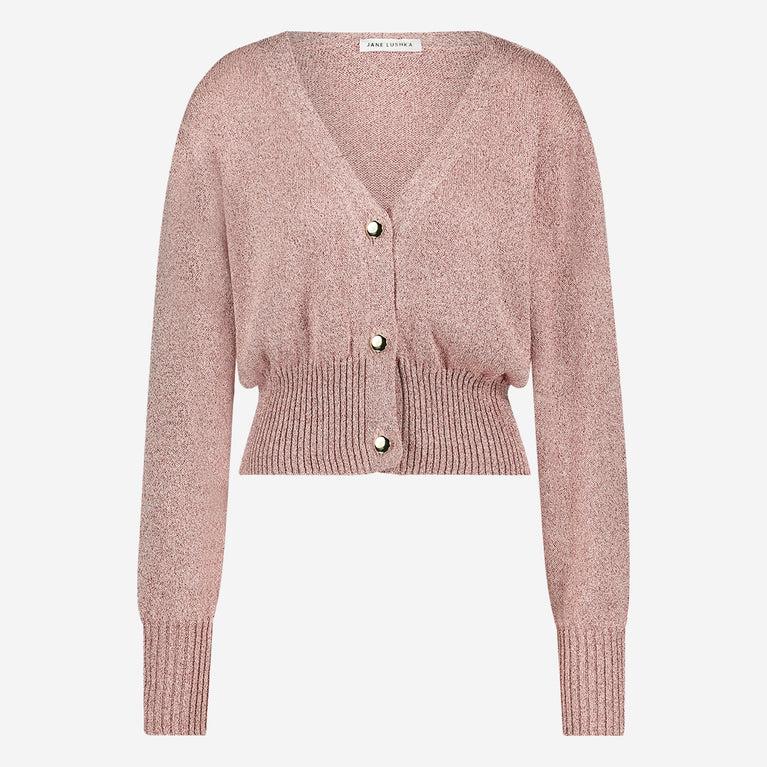 Jane Lushka Lurex Shiny Vest 25011 Shiny Rose