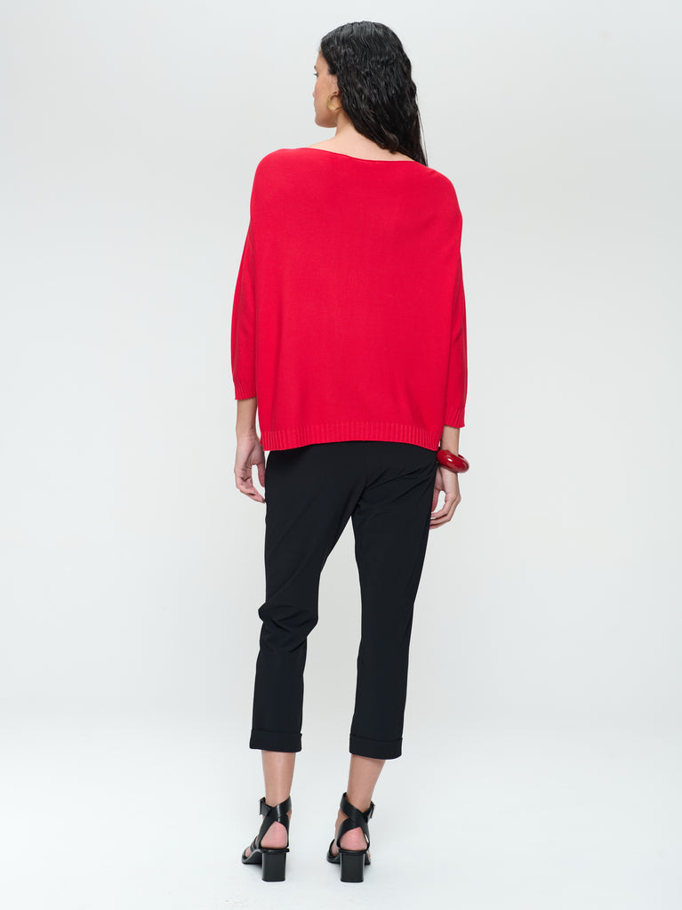 Jane Lushka M205 Seamless Cotton Pullover Corallo