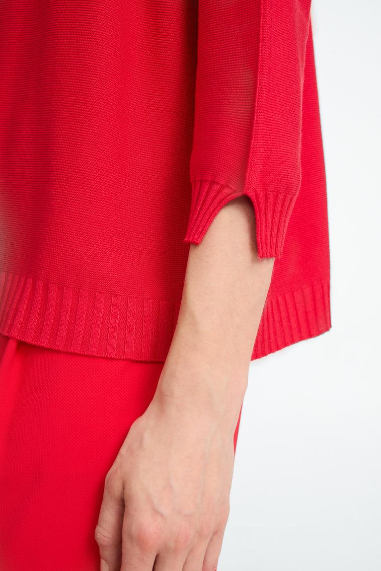 Jane Lushka M205 Seamless Cotton Pullover Corallo