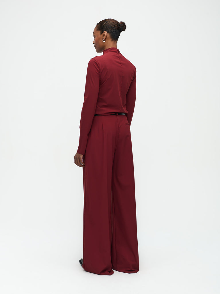 Jane Lushka Marga Pants Technical Jersey Amaranto