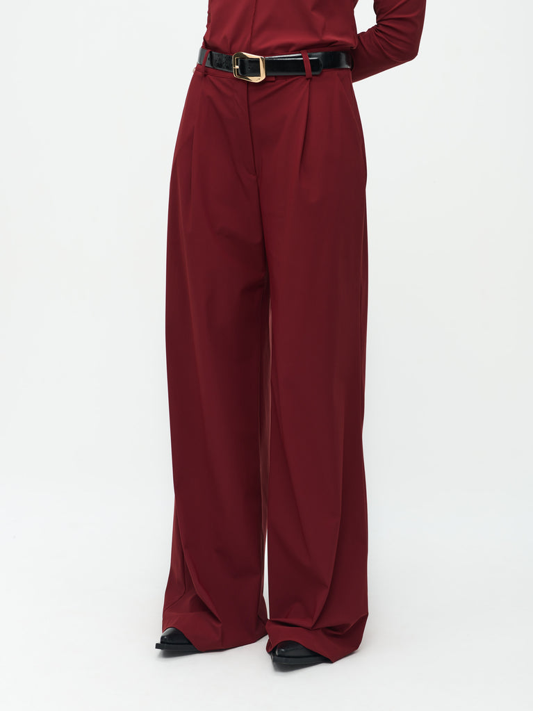 Jane Lushka Marga Pants Technical Jersey Amaranto