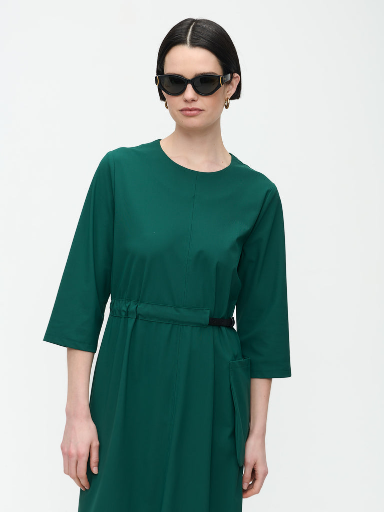 Jane Lushka Marlou Dress Technical Jersey Green