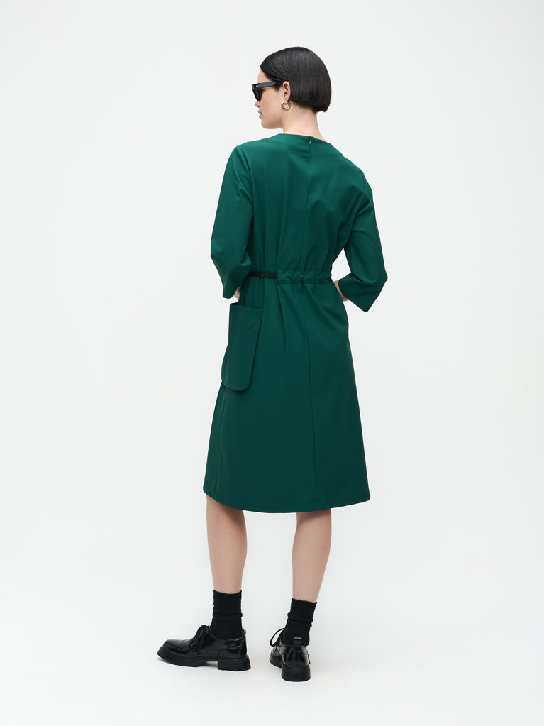 Jane Lushka Marlou Dress Technical Jersey Green