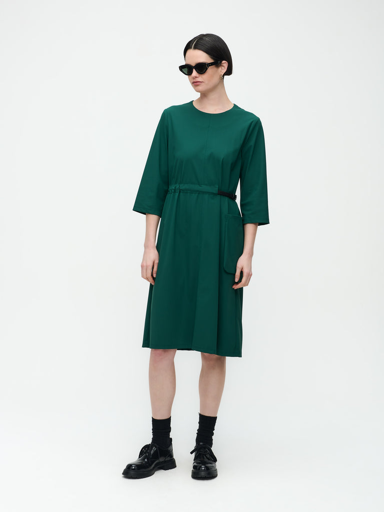 jane lushka Marlou Dress Technical Jersey Green