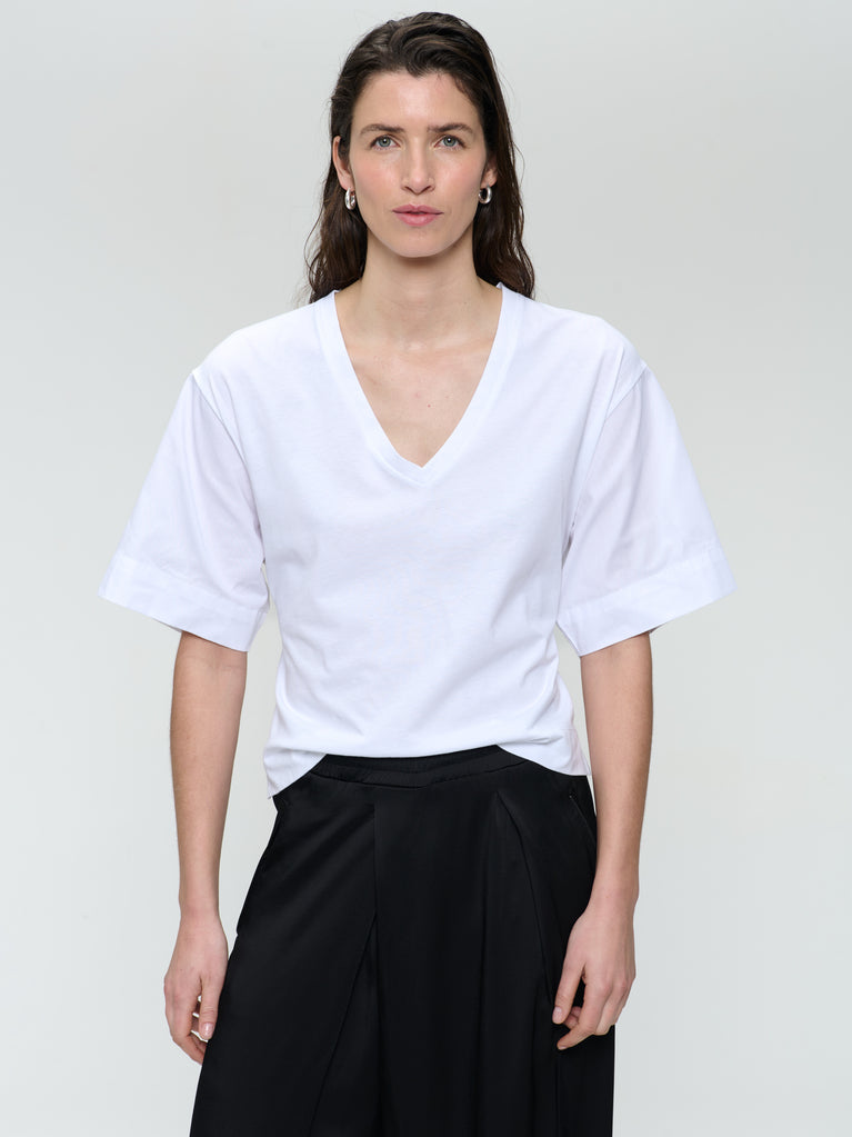 Jane Lushka Mary Mix Cotton Top White