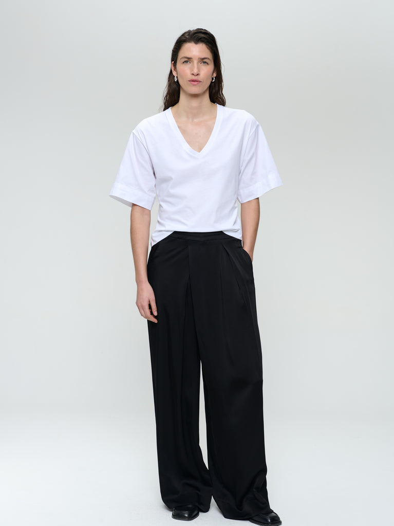 jane lushka Mary mix cotton top White