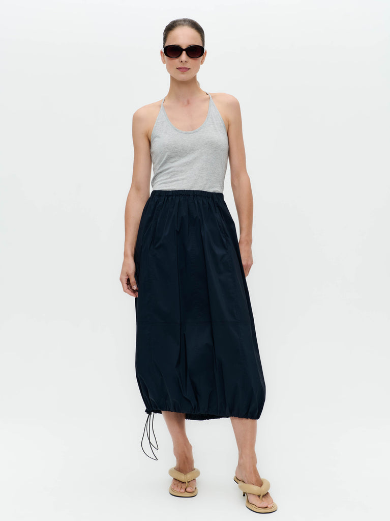 jane lushka Maud cotton poplin skirt Blue