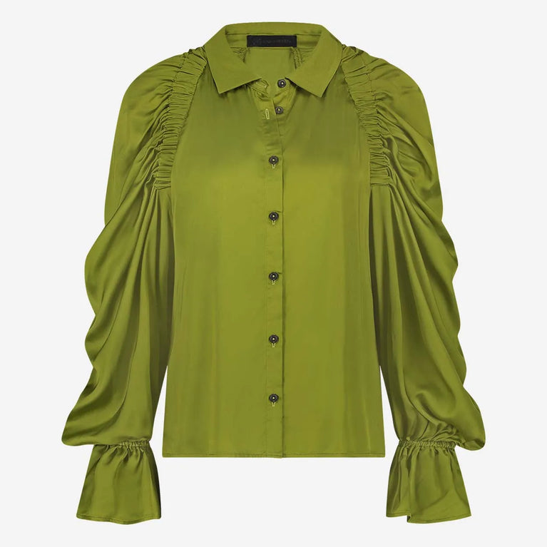 Jane Lushka Mima Blouse Oliva Green