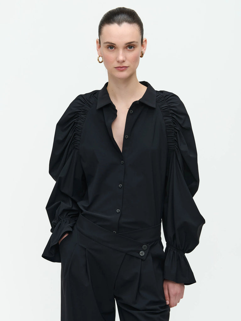 Jane Lushka Mima Blouse Technical Jersey Black
