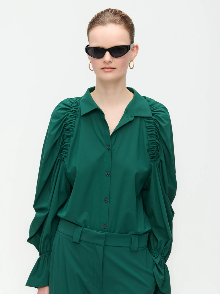 Jane Lushka Mima Blouse Technical Jersey Green