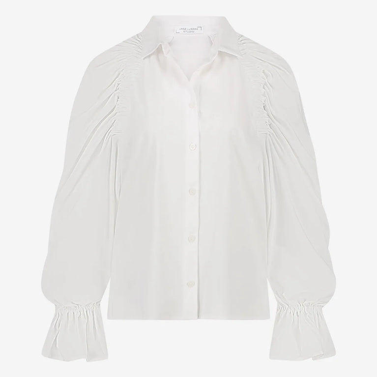 Jane Lushka Mima Blouse Technical Jersey White